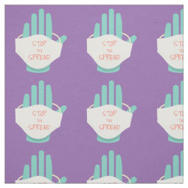 Lila Händer Typografi Stoppa uppslaget grafik Tyg