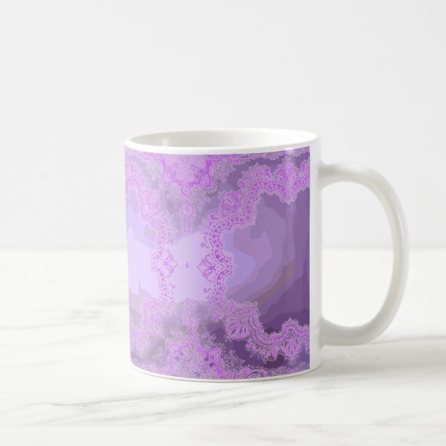 Lila HandkerChief Abstrakt Mugg (Höger)