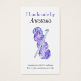 Lila Handmade Crochet Craft Visitkort