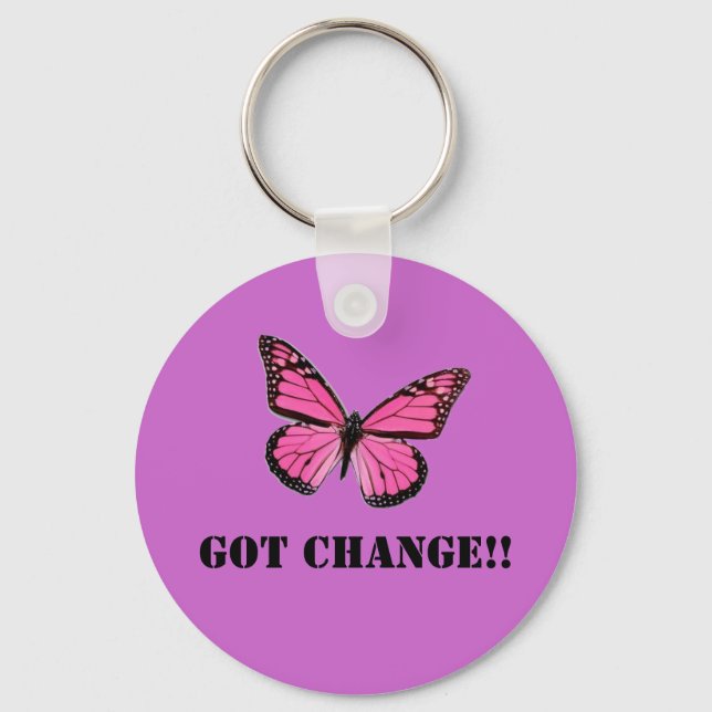 Lila HAR CHANGE! Nyckelring (Framsida)