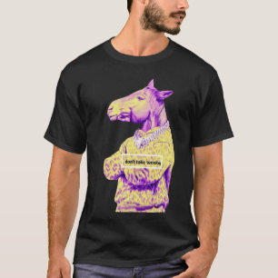 Lila hästgrafik /motiverande citat t shirt