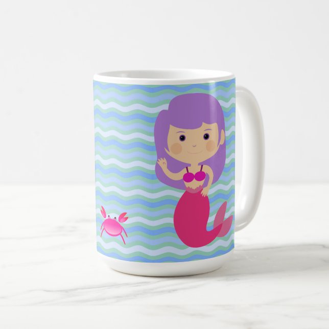 Lila Havfröken Kaffemugg (Framsida höger)