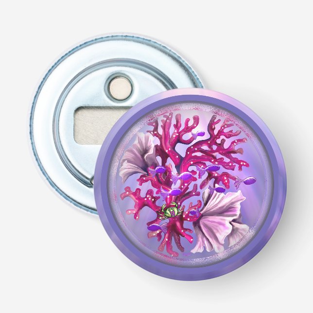 Lila Havsjungfru  Flasköppnare (Framsidan)