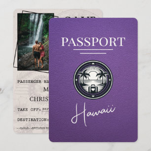 Lila Hawaii-pass Spara datum Datumet