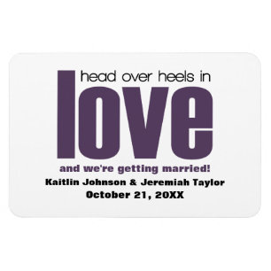 Lila Head over Heels Spara datum magneter