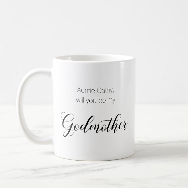 Lila Heart, blir du min Godmor Frieri Kaffemugg (Vänster)