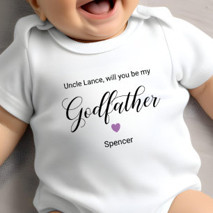 Lila Heart blir du min gudfar Frieri T Shirt