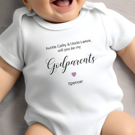 Lila Heart, blir du mina gudföräldrar Frieri T Shirt