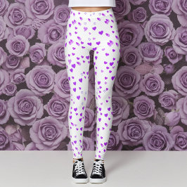 Lila Heart Cluster Leggings