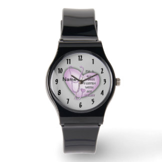 Lila Heart CNA Nurse Armbandsur