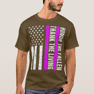 Lila Heart Day Military Veteran American Lila T Shirt