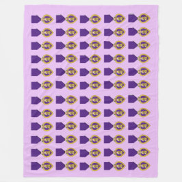 LILA HEART FLEECEFILT