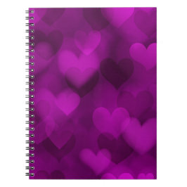 Lila Heart Gift for Women & Girls, Girl Kids Anteckningsbok