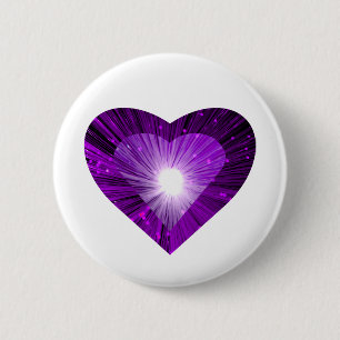 Lila Heart 'Heart'-knapp vit Knapp