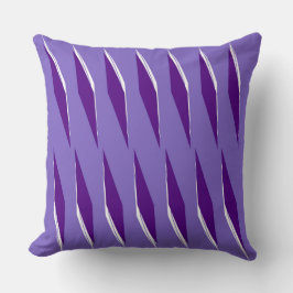 Lila-Heart Hue Diamond Mönster Kudde