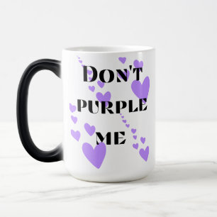 Lila Heart kärlek mugg