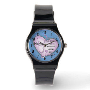 Lila Heart Luft Force Nurse Armbandsur