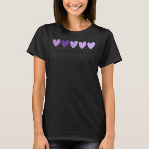 Lila Heart Lupus Awareness Lupus Warrior T Shirt
