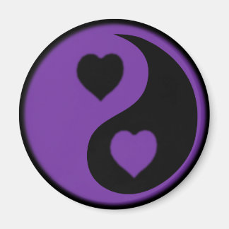 Lila Heart Magnet