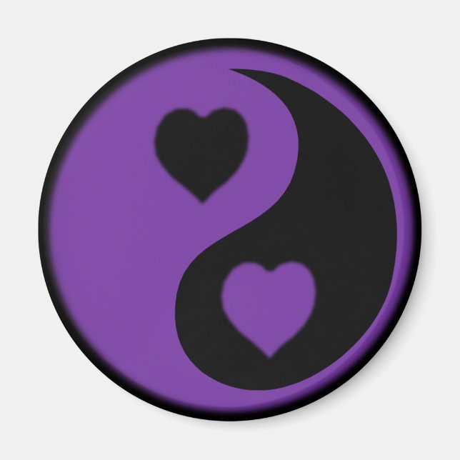 Lila Heart Magnet (Framsidan)