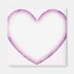 Lila Heart Magnet