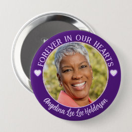 Lila Heart Memorial Funeral Photo Knapp