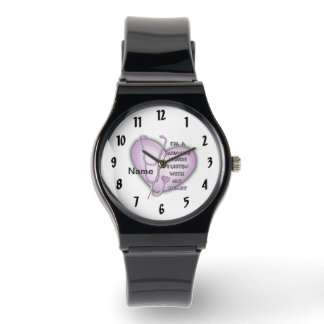 Lila Heart Midfru Nurse Armbandsur