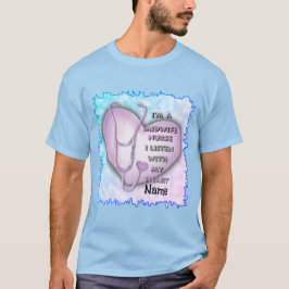 Lila Heart Midfru Nurse T Shirt