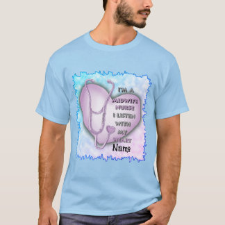 Lila Heart Midfru Nurse T Shirt