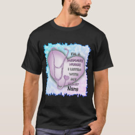 Lila Heart Midfru Nurse T Shirt