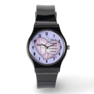 Lila Heart Night Nurage Armbandsur