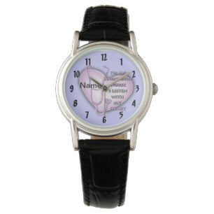 Lila Heart Nurse Anestetist Armbandsur