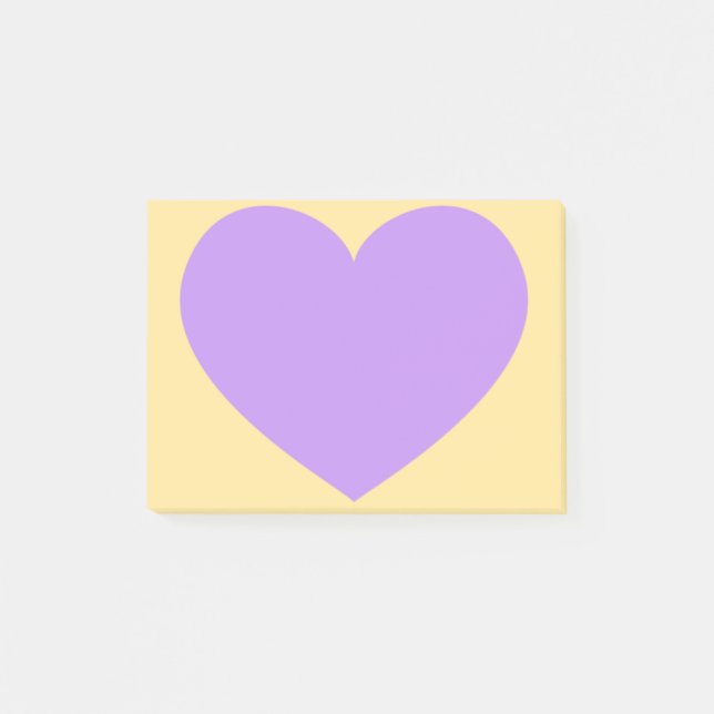 Lila Heart Post-it Block (Framsida)