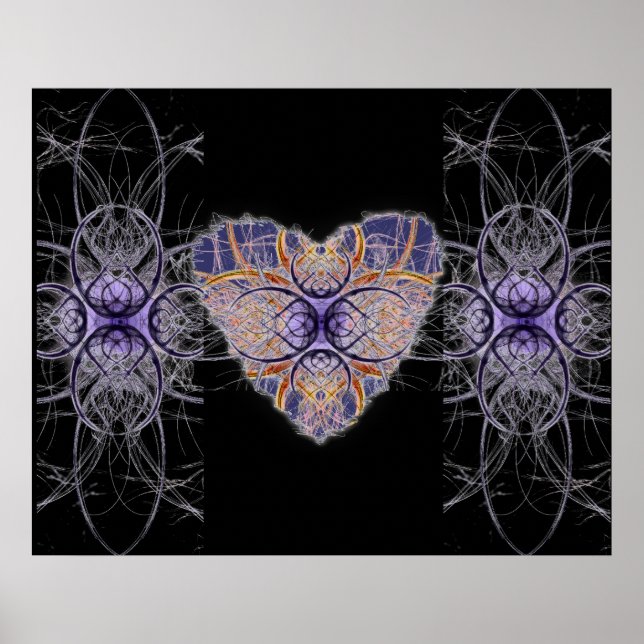 Lila Heart Poster (Framsidan)