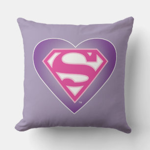 Lila Heart S-Shield Kudde