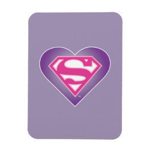 Lila Heart S-Shield Magnet