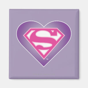 Lila Heart S-Shield Magnet