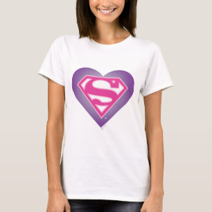 Lila Heart S-Shield T Shirt