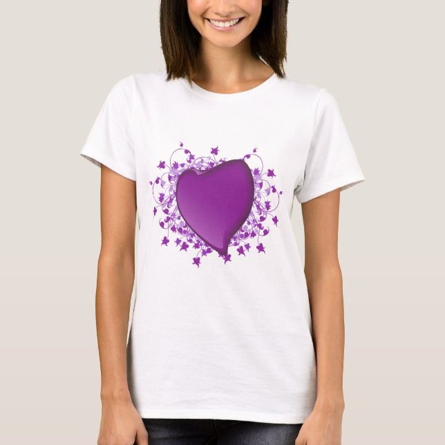 Lila Heart T-shirt (Framsida)