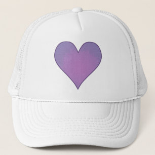 Lila Heart Truckerkeps