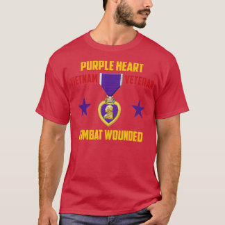 Lila Heart Vietnam Veteran T Shirt