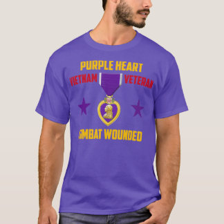 Lila Heart Vietnam Veteranfrihet  T Shirt
