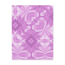 Lila Hearts and Diamonds