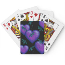 Lila Hearts and Dragonflies