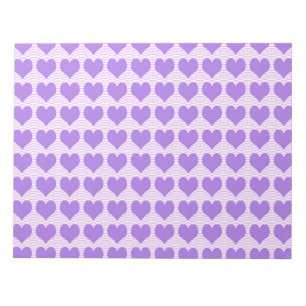 Lila Hearts Anteckningsblock