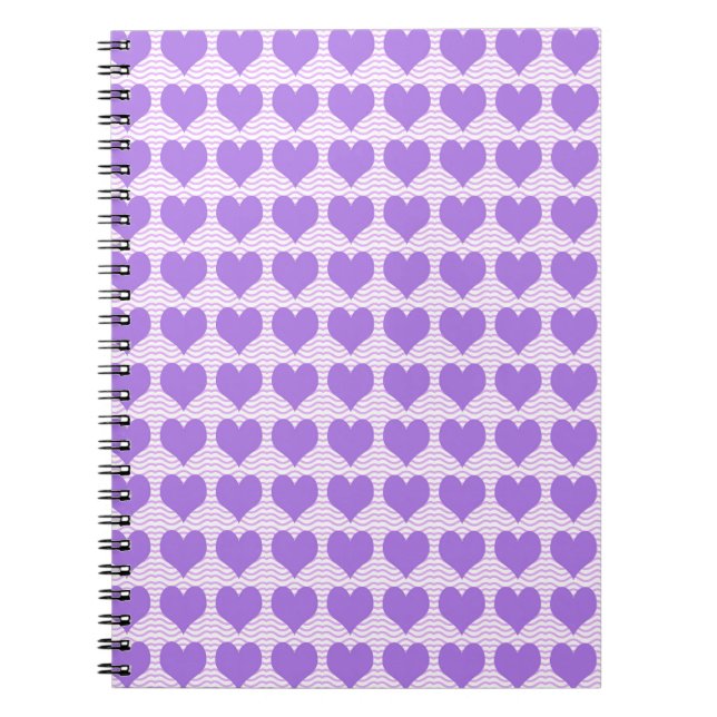 Lila Hearts Anteckningsbok (Framsidan)