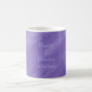 Lila Hearts Blended Lila Personlig mugg