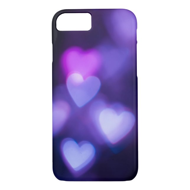 Lila Hearts Case-Mate iPhone Skal (Baksida)