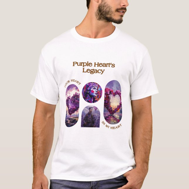 Lila Heart's Legacy T Shirt (Framsida)