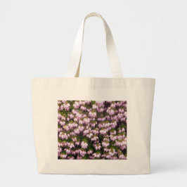 Lila Heather Flowers Jumbo Tygkasse